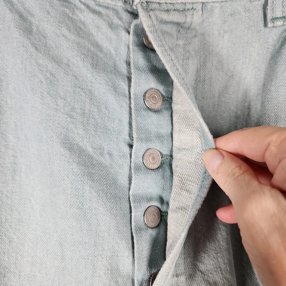 LEVI'S WHITE OAK CONE BUTTON FLY 5 POCKET DENIM JEANS